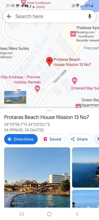 Cyprus Green Bay Beach House Located Behind Thalassa *